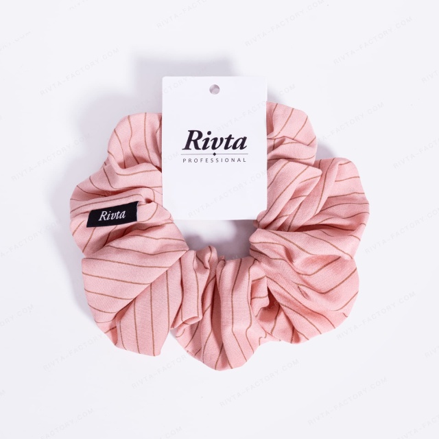 Bamboo Fiber Scrunchie Pink  Vegan Silk Alternative Hair Tie  Sustainable Wholesale - BEA089