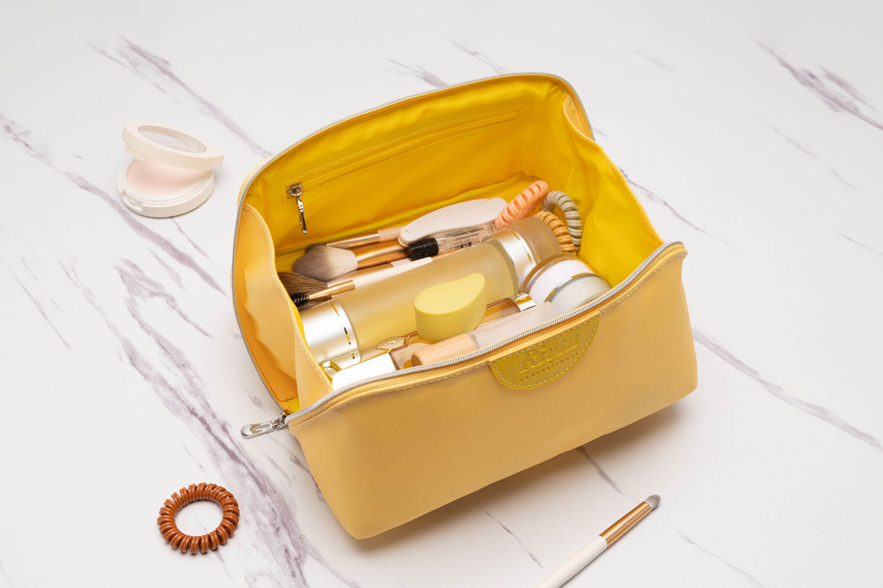 open top makeup bag professional artist