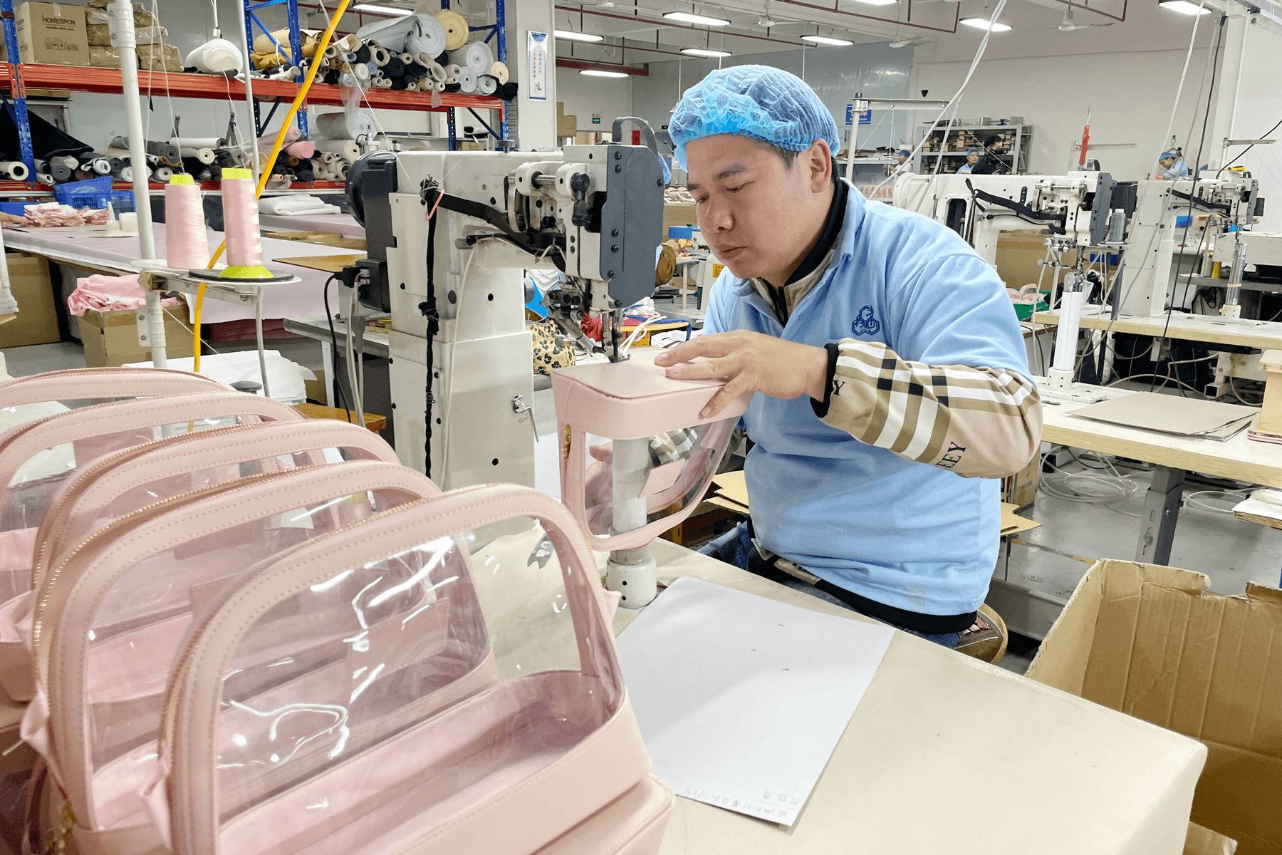 custom makeup bag OEM manufacturing at Rivta Factory