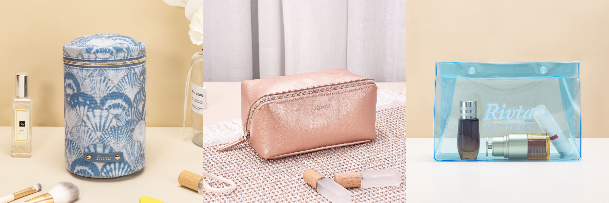 GWP cosmetic bag gift with purchase beauty brand