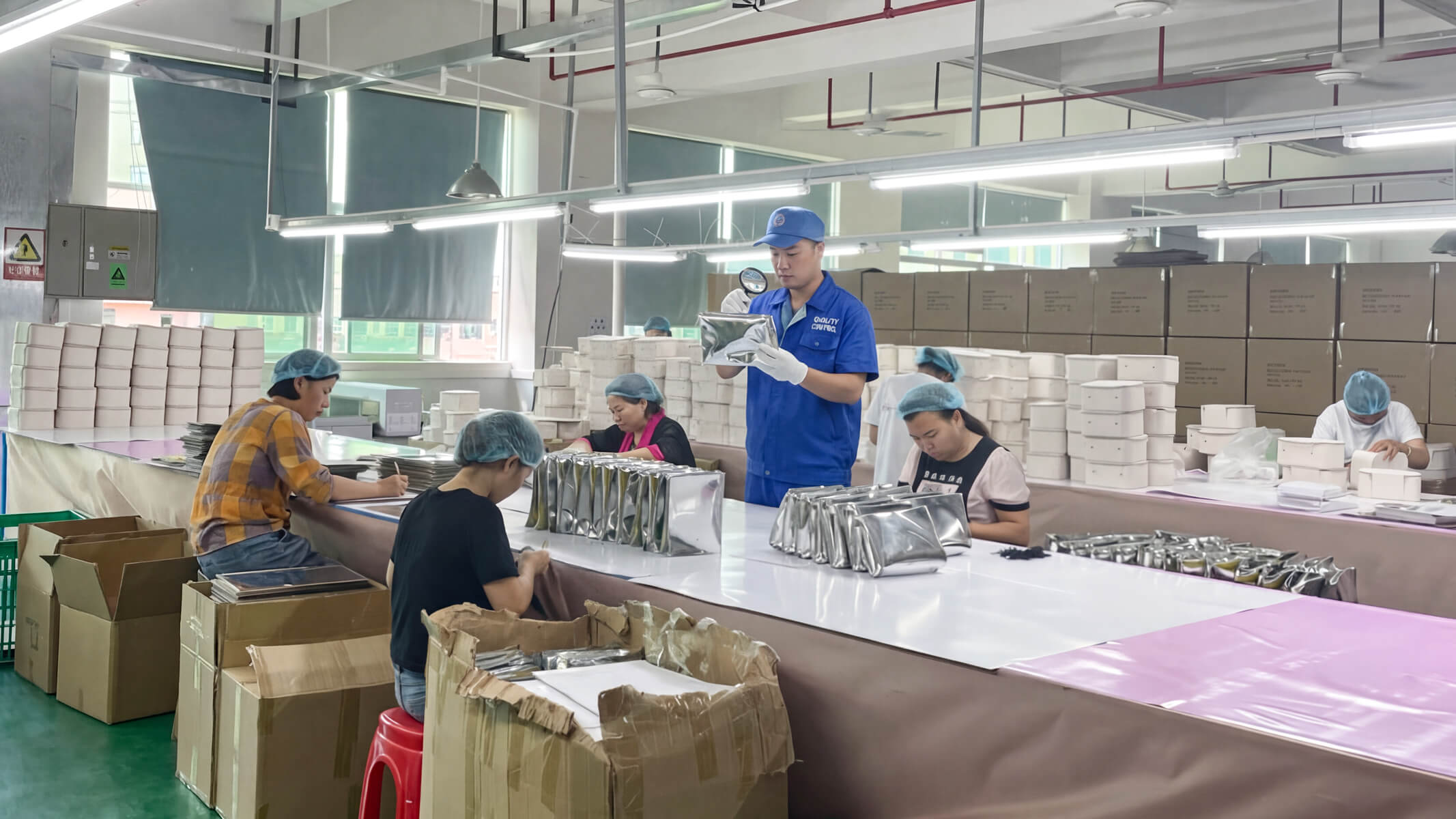 cosmetic bag manufacturing quality control