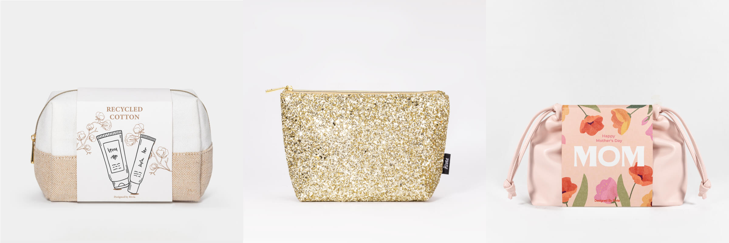 custom GWP cosmetic bags free samples MOQ 500