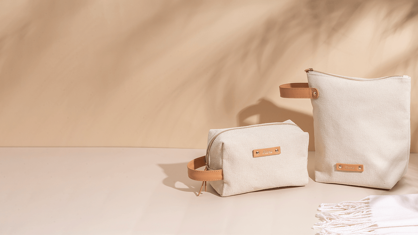 Custom cosmetic bag and toiletry bag samples for brand sourcing comparison