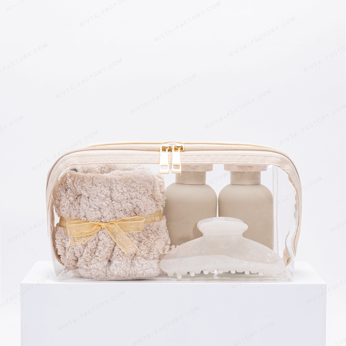 Bulk clear cosmetic bag options for beauty brand RFQ comparison