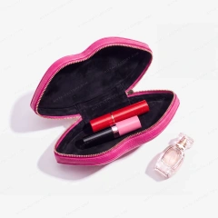 Custom Recycled PU Lip-shaped Makeup Bag - CBP240