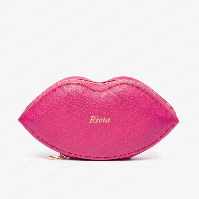 Custom Recycled PU Lip-shaped Makeup Bag - CBP240