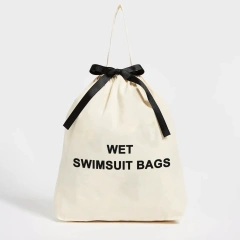 Custom Recycled Cotton Wet Swimsuit Drawstring Bag | Wholesale Swimwear Packaging - CBC217