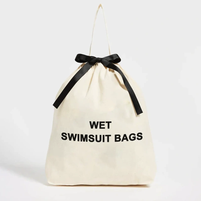 Custom Recycled Cotton Wet Swimsuit Drawstring Bag | Wholesale Swimwear Packaging - CBC217