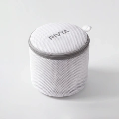 Custom Cylindrical Mesh Laundry Wash Bag with Zipper | Wholesale Delicates Washing Bag - LWB002