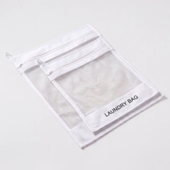 Custom Mesh Laundry Wash Bag with Zipper | Wholesale Delicates Washing Bag Manufacturer - LWB005