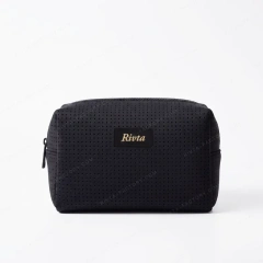 Custom Perforated Neoprene Cosmetic Bag with Logo | Wholesale Travel Makeup Pouch Manufacturer - CBO117