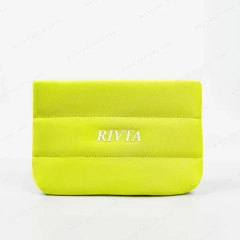 Custom Padded Neoprene Cosmetic Bag | Wholesale Flat Makeup Pouch Manufacturer - CBO134