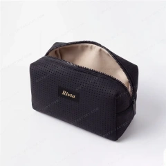 Custom Perforated Neoprene Cosmetic Bag with Logo | Wholesale Travel Makeup Pouch Manufacturer - CBO117