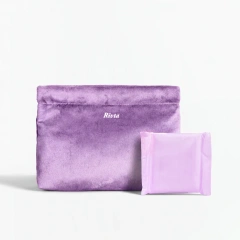 Custom Recycled Velvet Sanitary Pad Pouch | Wholesale Period Care Organizer - CBR353