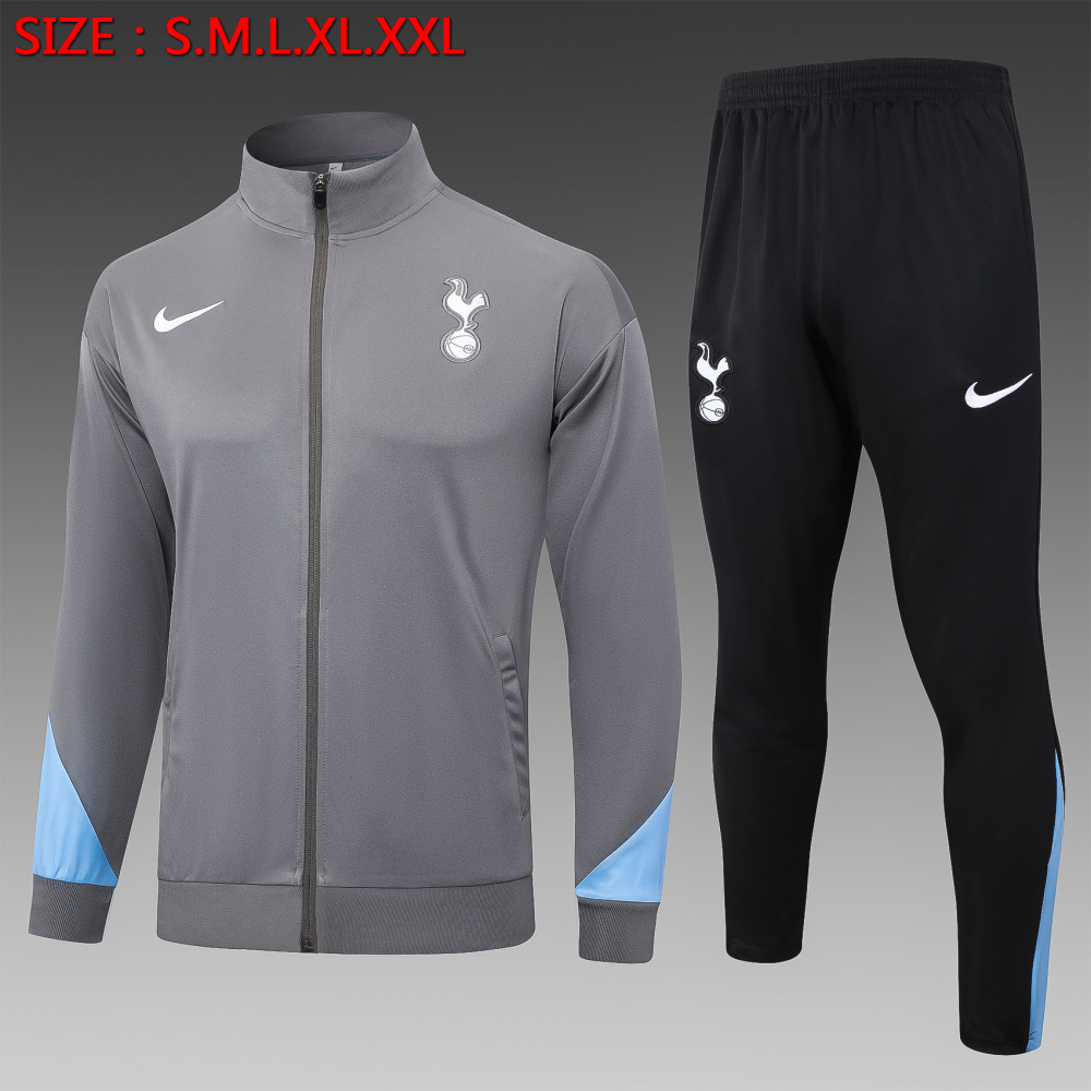 【Adult Training Wear】A762# 2425 Long pull Tottenham dark gray