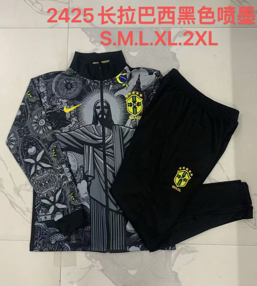 【Adult Training Wear】A808# 2425 Long pull Brazilian black inkjet