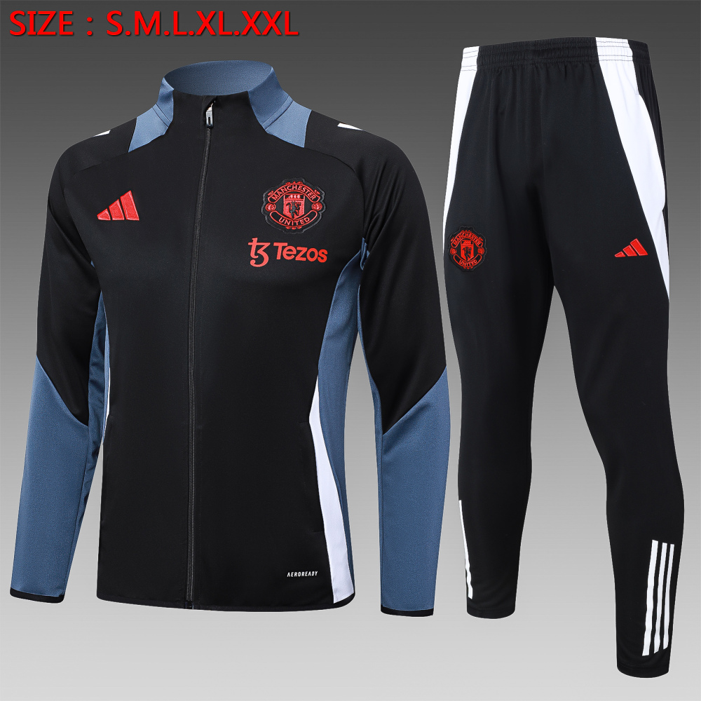 【Adult Training Wear】A796# 2425 Long pull Manchester United black