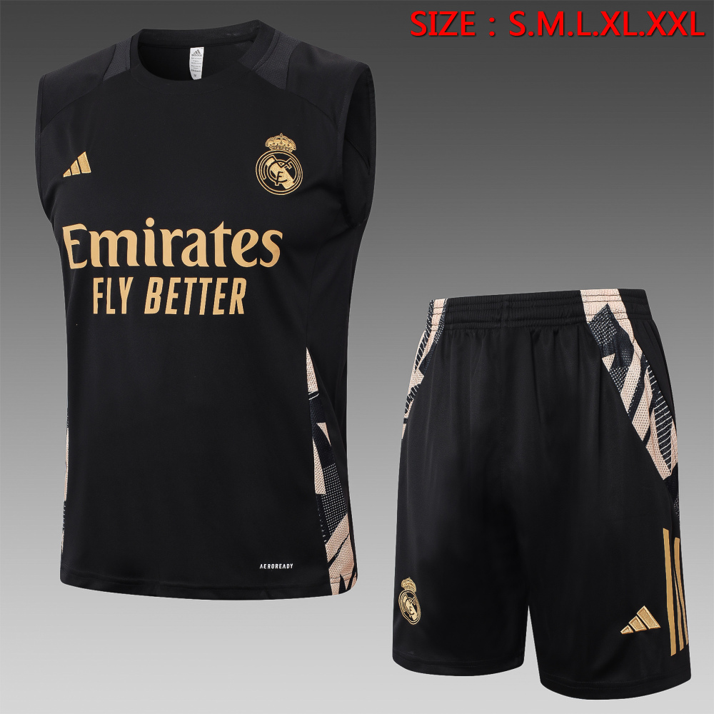 【Adult Training Wear】D1140# 2425 vest Real Madrid black