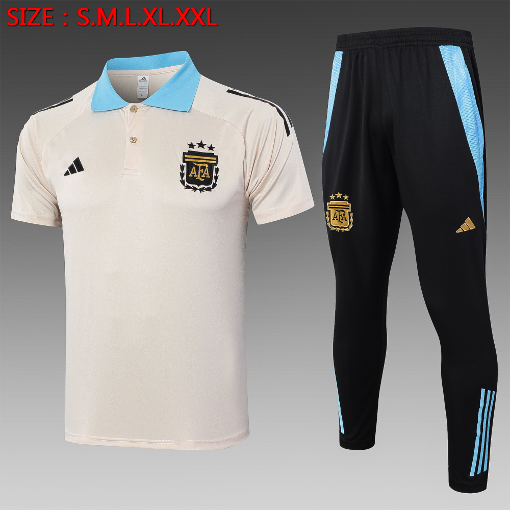 【Adult Training Wear】C1097# 2425polo Argentinian beige