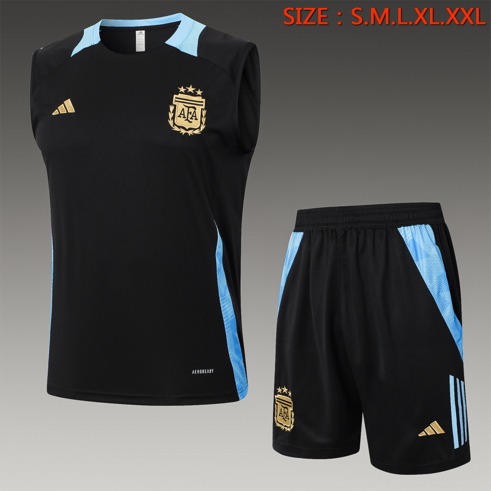 【Adult Training Wear】D1072# 2425 vest Argentina black