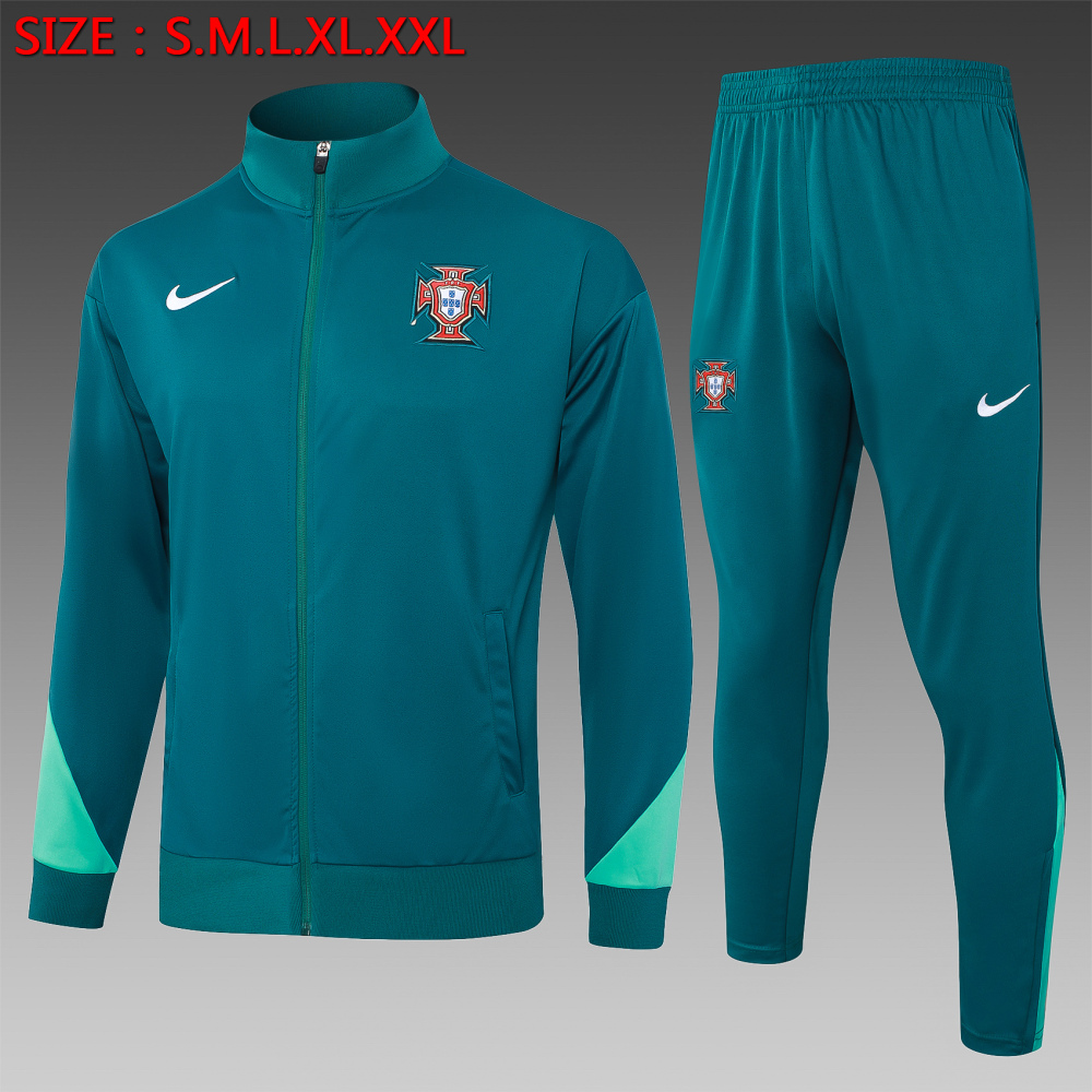 【Adult Training Wear】A749# 2425 Long pull Portugal green