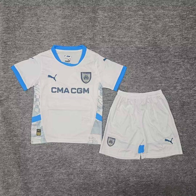 【Adult / Kids Kit】24/25 Marseille Home Jersey
