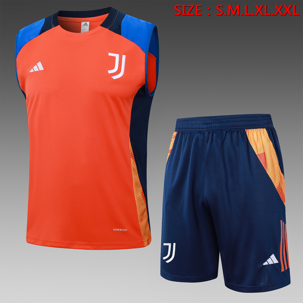 【Adult Training Wear】D1119# 2425 vest Juventus orange