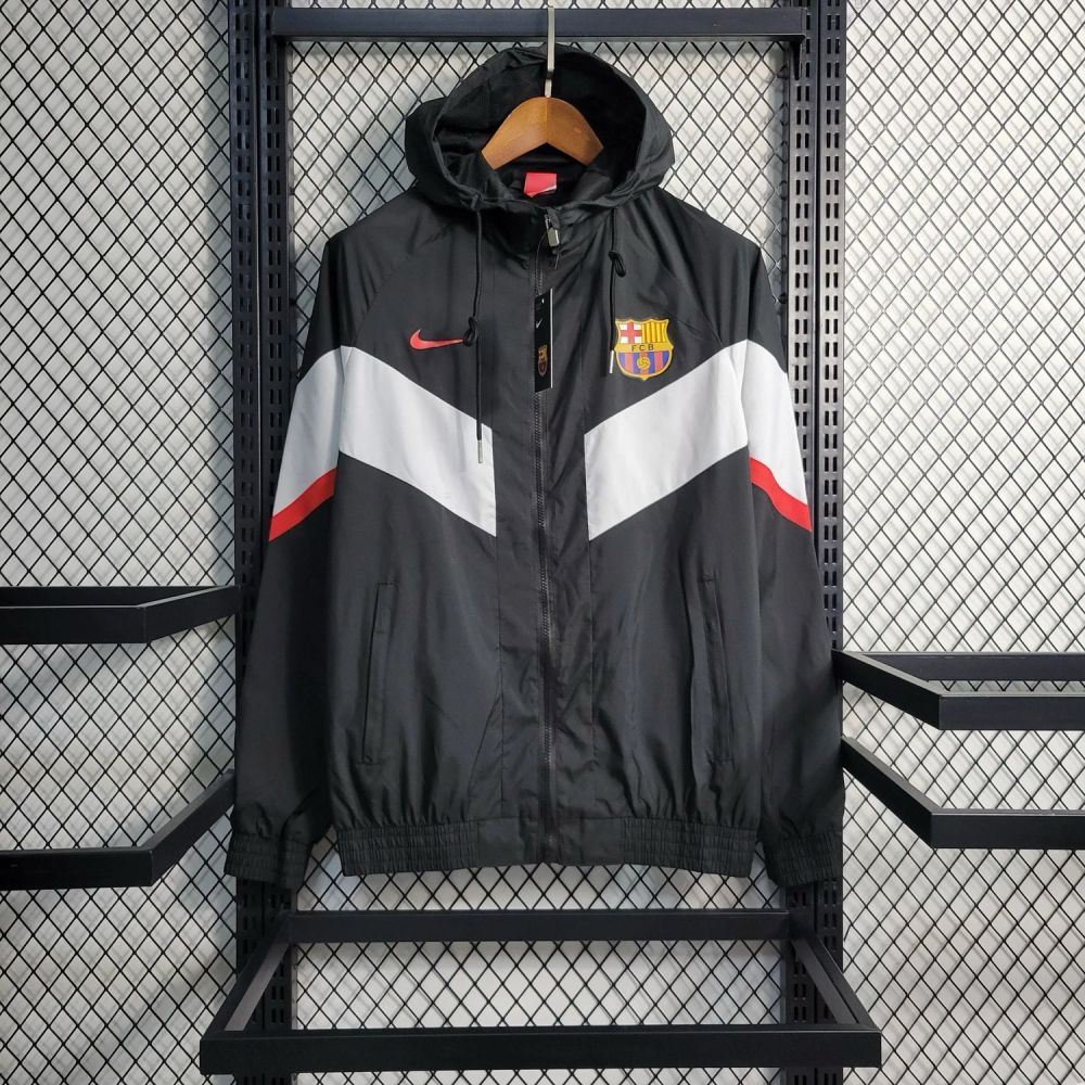【Winter Collection】Barcelona 2023-24 Black Windbreaker
