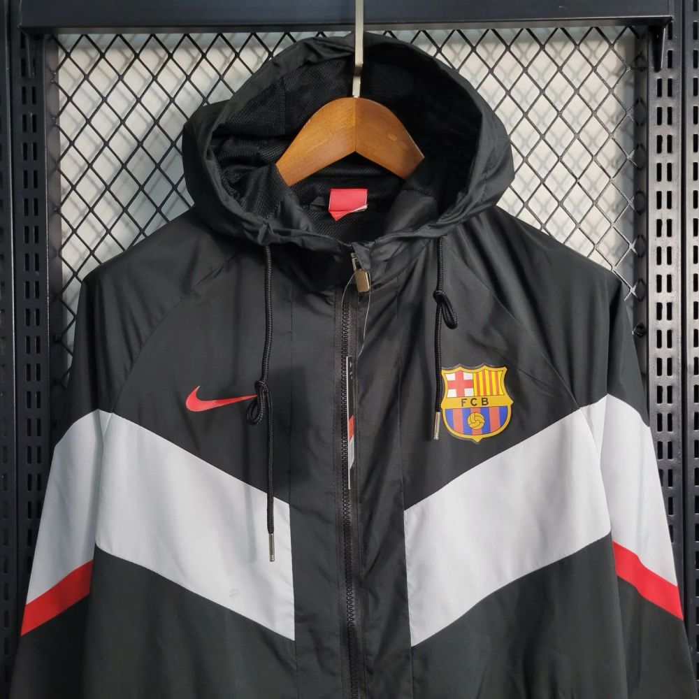 【Winter Collection】Barcelona 2023-24 Black Windbreaker