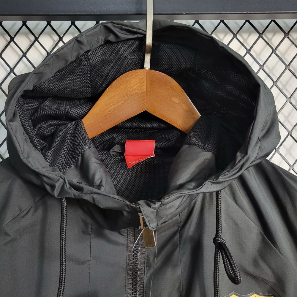 【Winter Collection】Barcelona 2023-24 Black Windbreaker