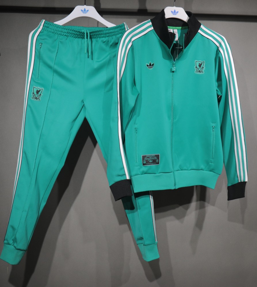 25-26 Liverpool FC Zipper Sweat Terrace Icons Track  Kit(Top+Pants) Green