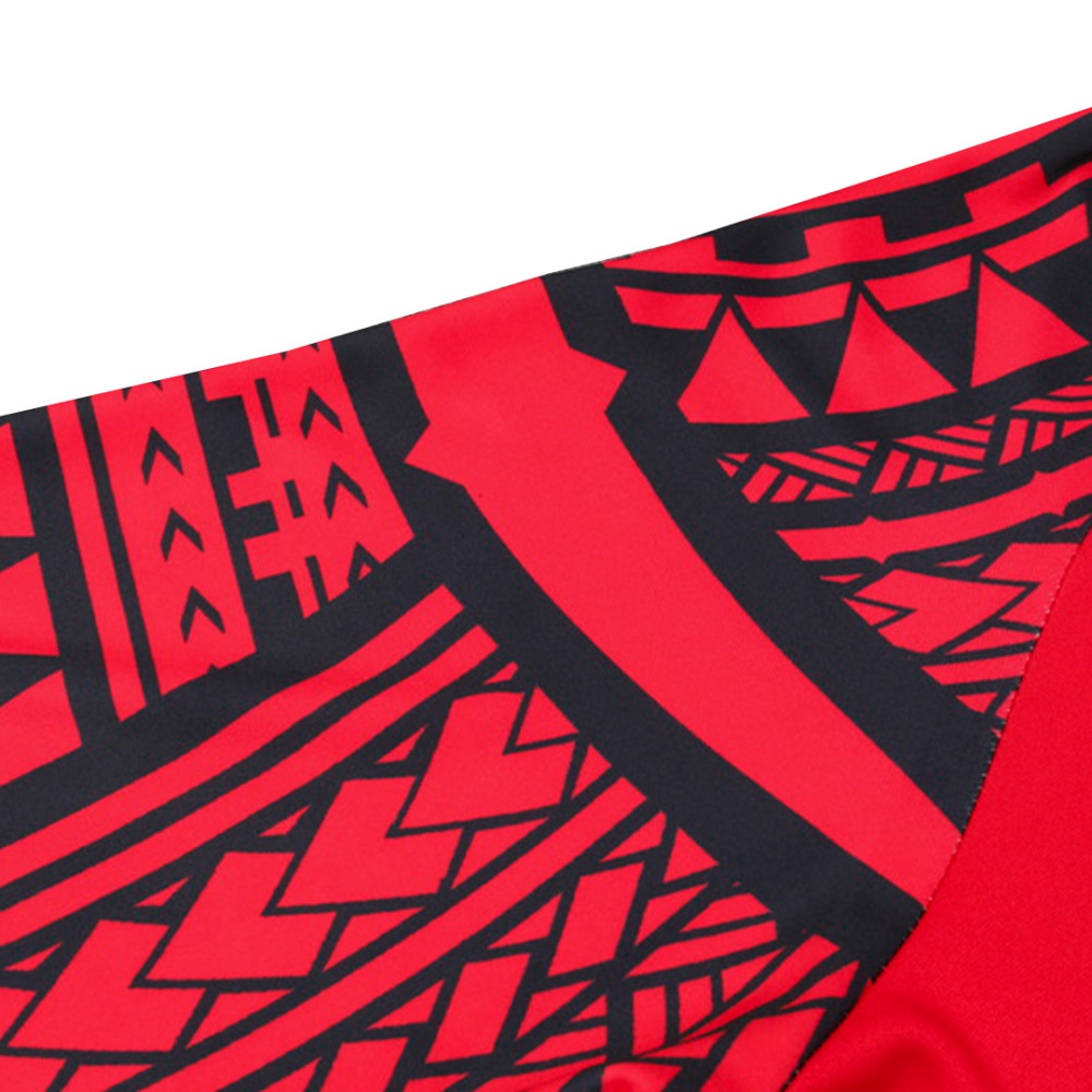 Kids Napoli Zipper Sweatshirt Kit(Top+Pants) Red 2023/24