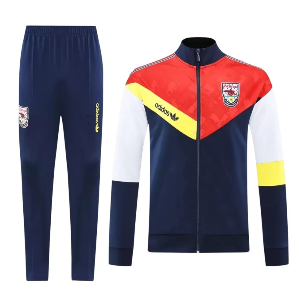 25-26 Arsenal Training Tracksuit Kit(Jacket+Pants) Navy&Red