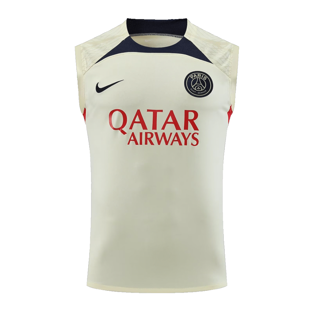 PSG Sleeveless Training Kit (Top+Shorts) White 2023/24