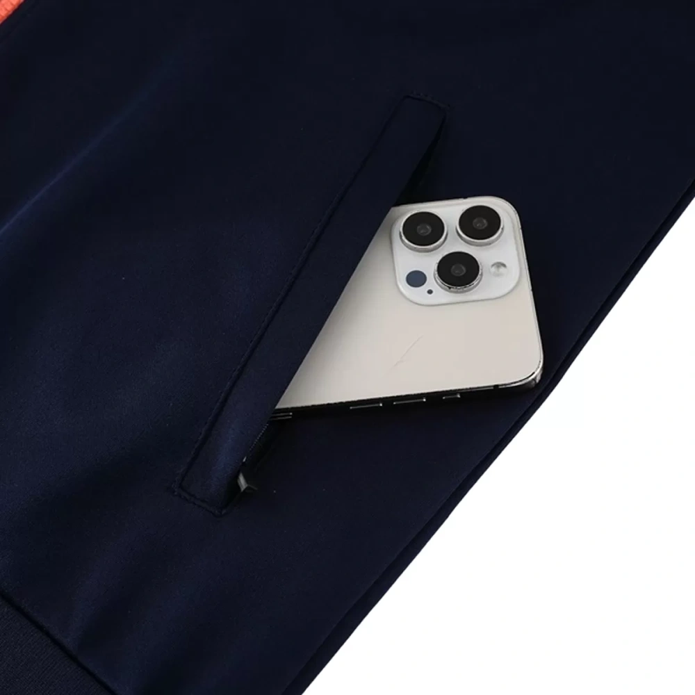 25-26 Barcelona Training Tracksuit Kit(Jacket+Pants) Navy&Orange