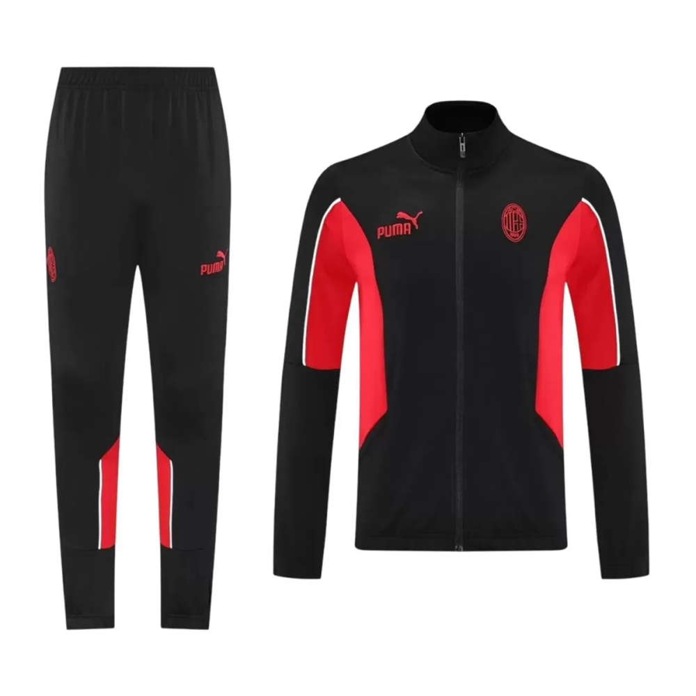 25-26 AC Milan Training Tracksuit Kit(Jacket+Pants) Black