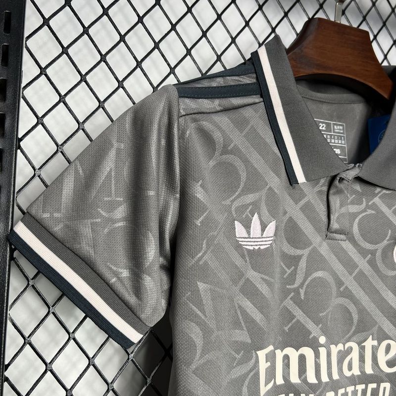24-25 Real Madrid Third Away Kids Kit Jersey+Shorts