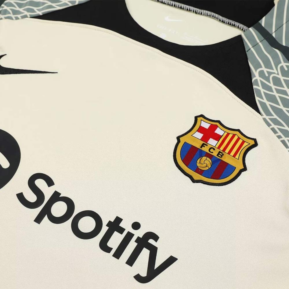 Barcelona Sleeveless Training Kit (Top+Shorts) White 2023/24