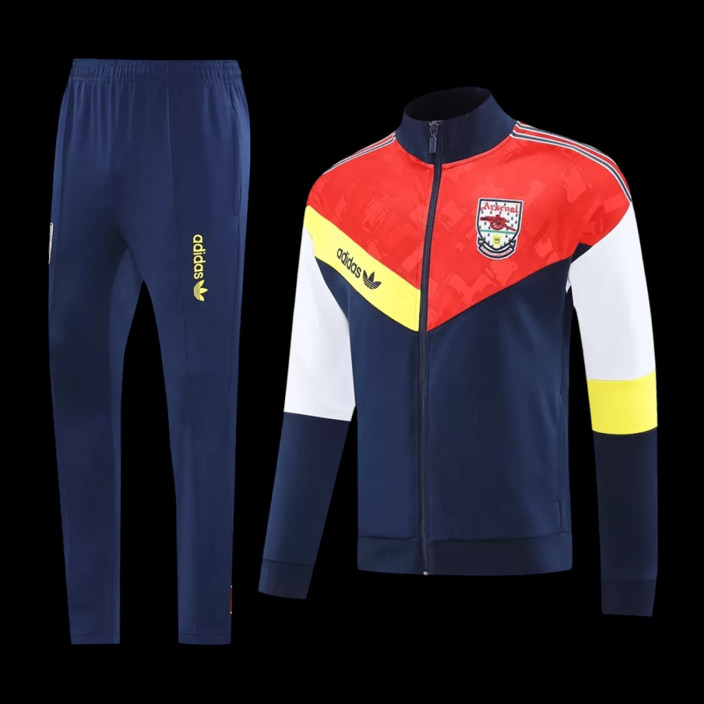 25-26 Arsenal Training Tracksuit Kit(Jacket+Pants) Navy&Red