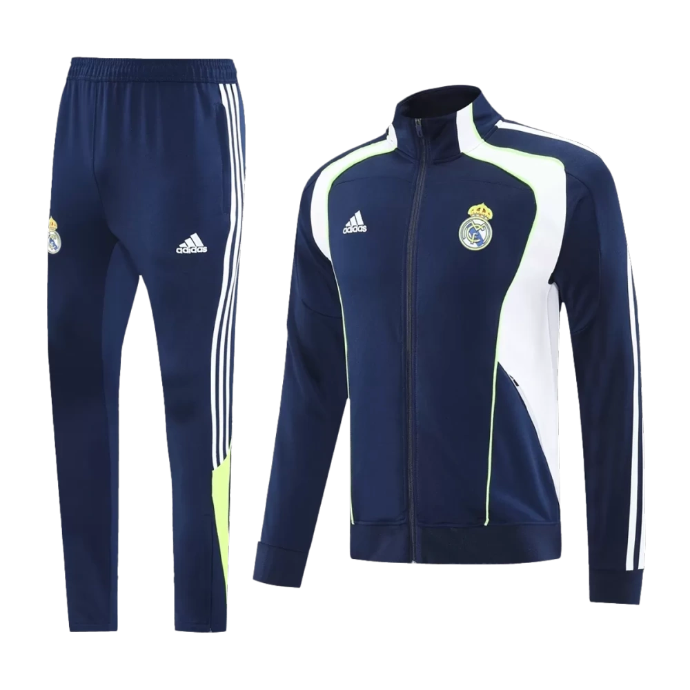 2025-26 Real Madrid Training Tracksuit Kit(Jacket+Pants) 03 Navy