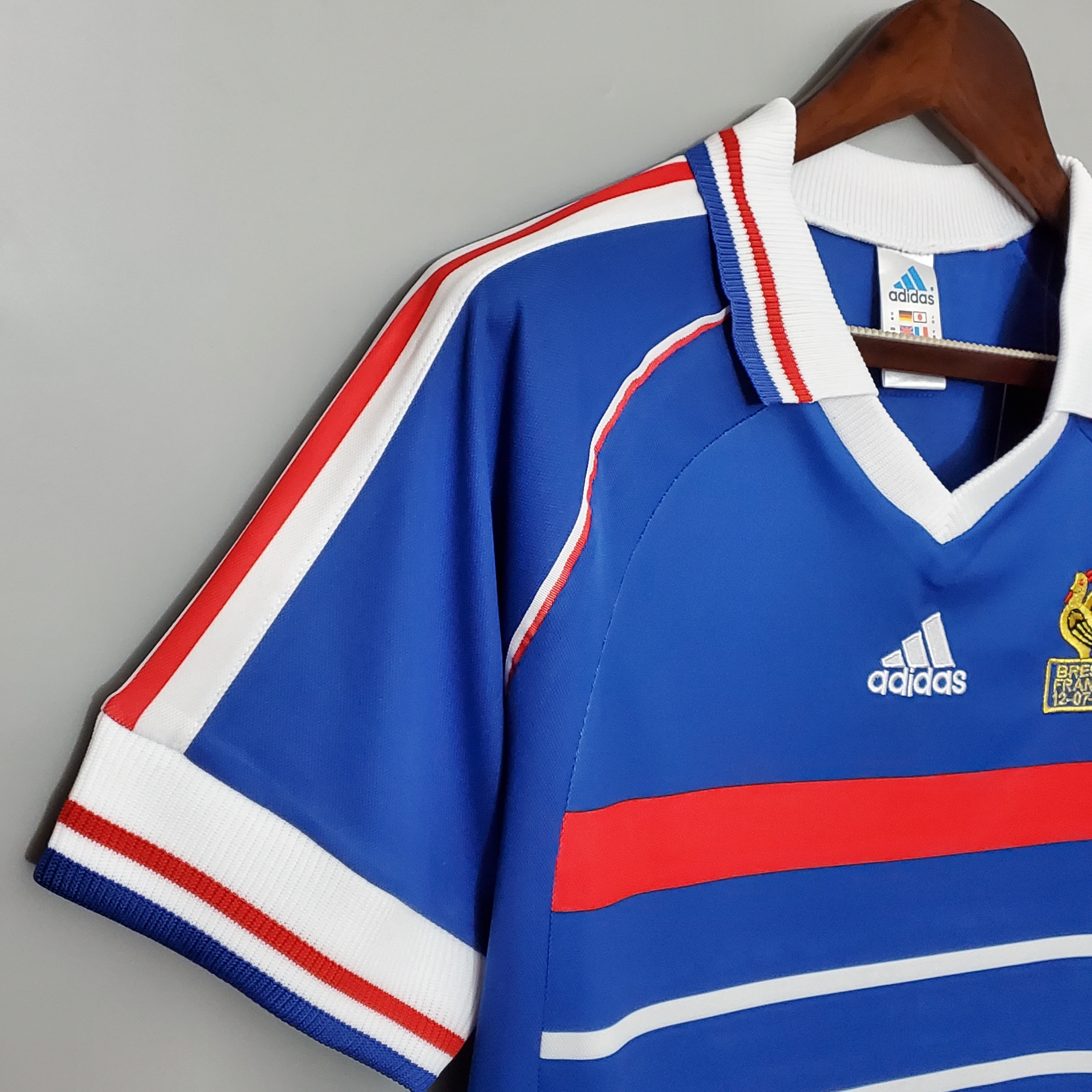 1998 France Zidane #10 World Cup Home Retro Jersey