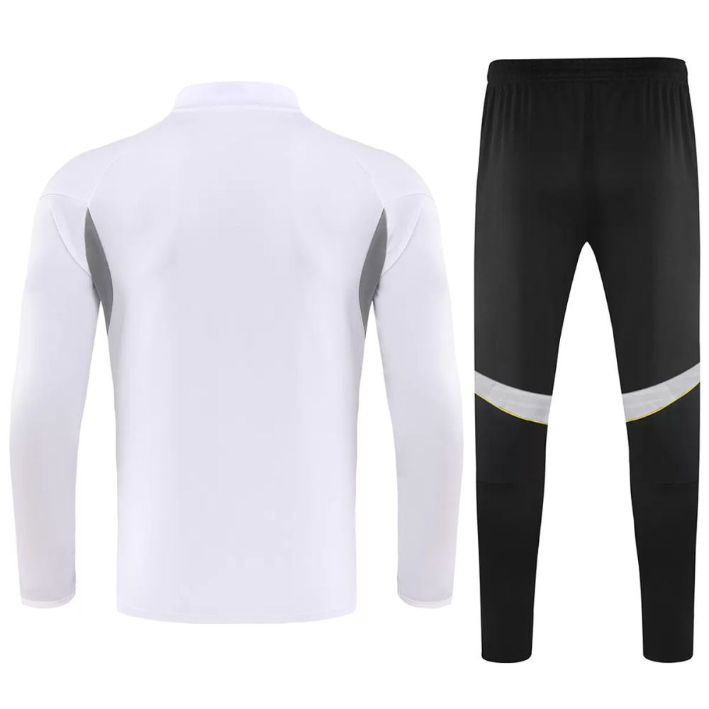 25-26 Real Madrid 1/4 Zipper Sweat Kit(Top+Pants) White