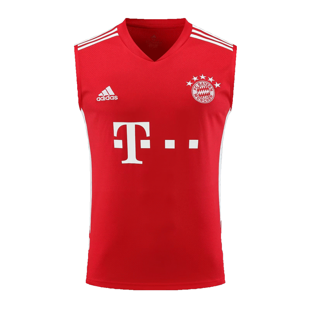 Bayern Munich Sleeveless Training Kit (Top+Shorts) Red 2023/24