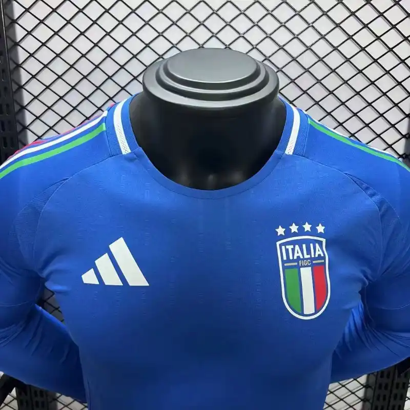 2024 Italy Euro Cup Home Jersey Long Sleeve Player Version