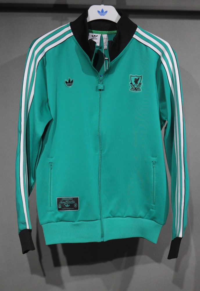 25-26 Liverpool FC Zipper Sweat Terrace Icons Track  Kit(Top+Pants) Green