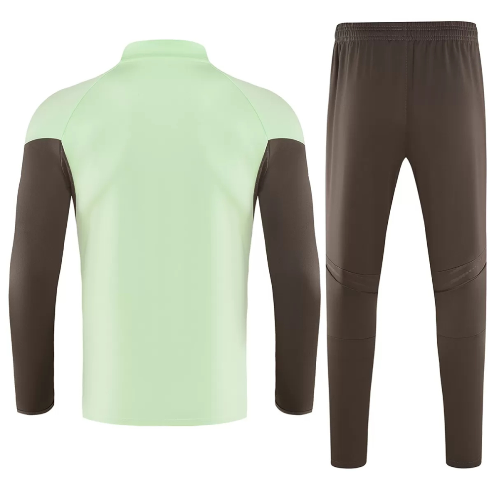 25-26 Real Madrid 1/4 Zipper Sweat Kit(Top+Pants) Green