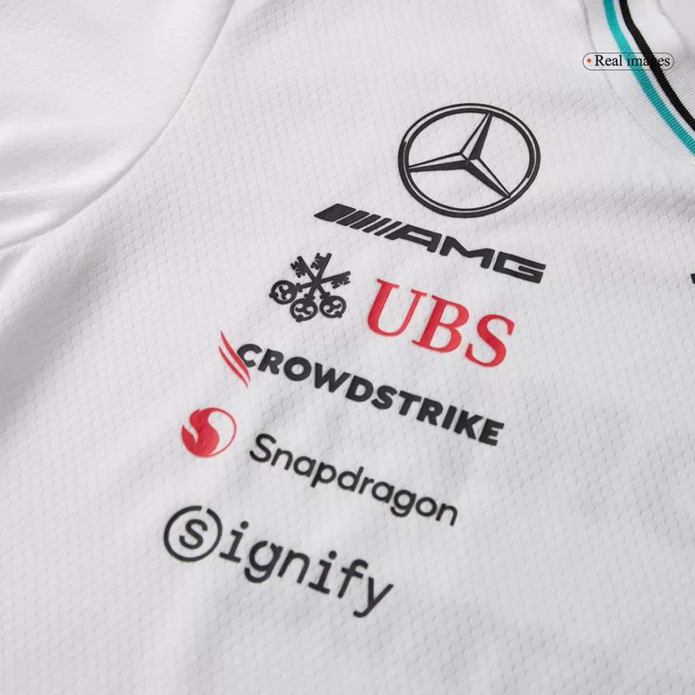 Mercedes AMG Petronas F1 Racing Team White T-Shirt 2025