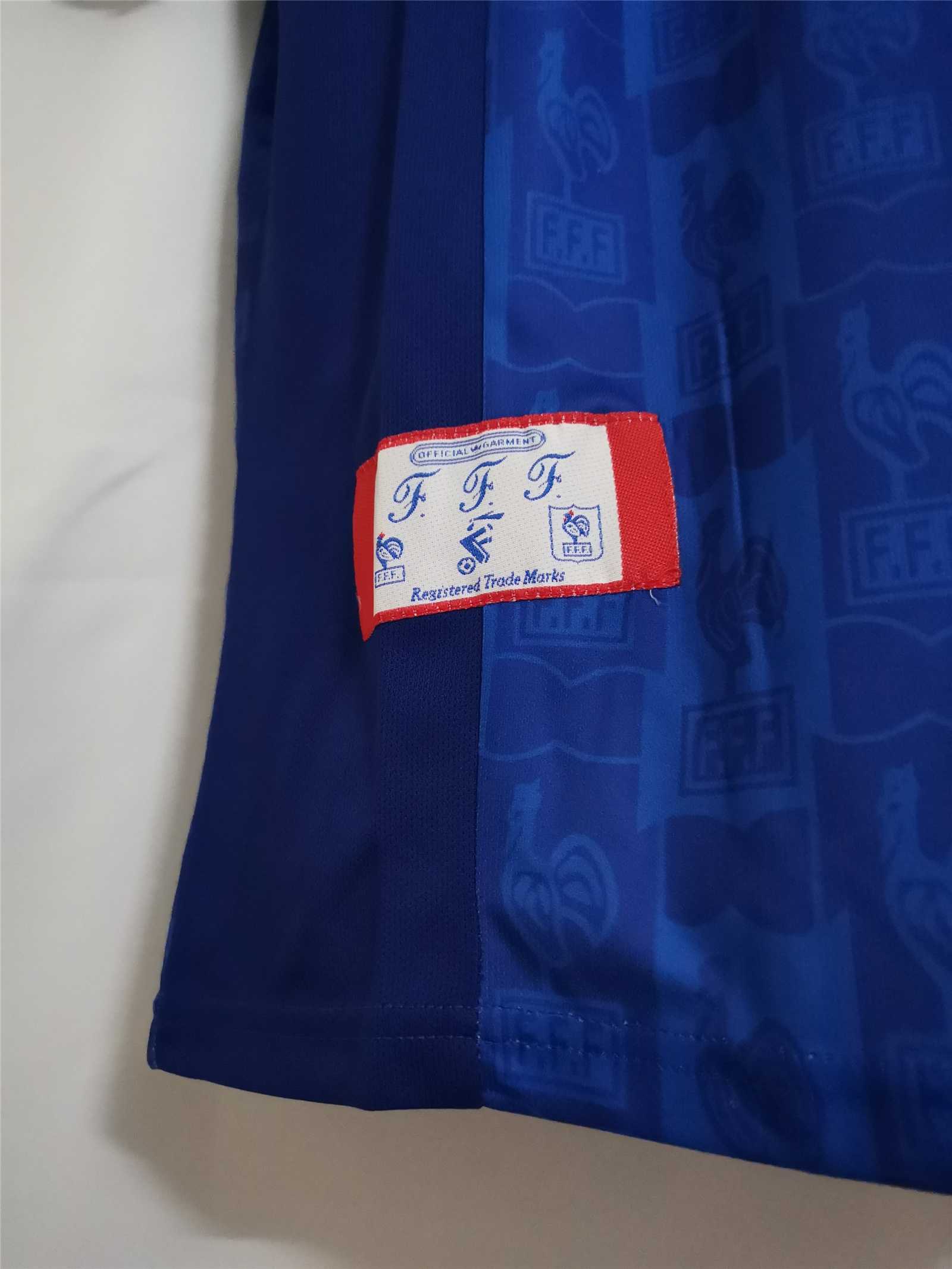 1996 France Euro Cup Home Retro Jersey