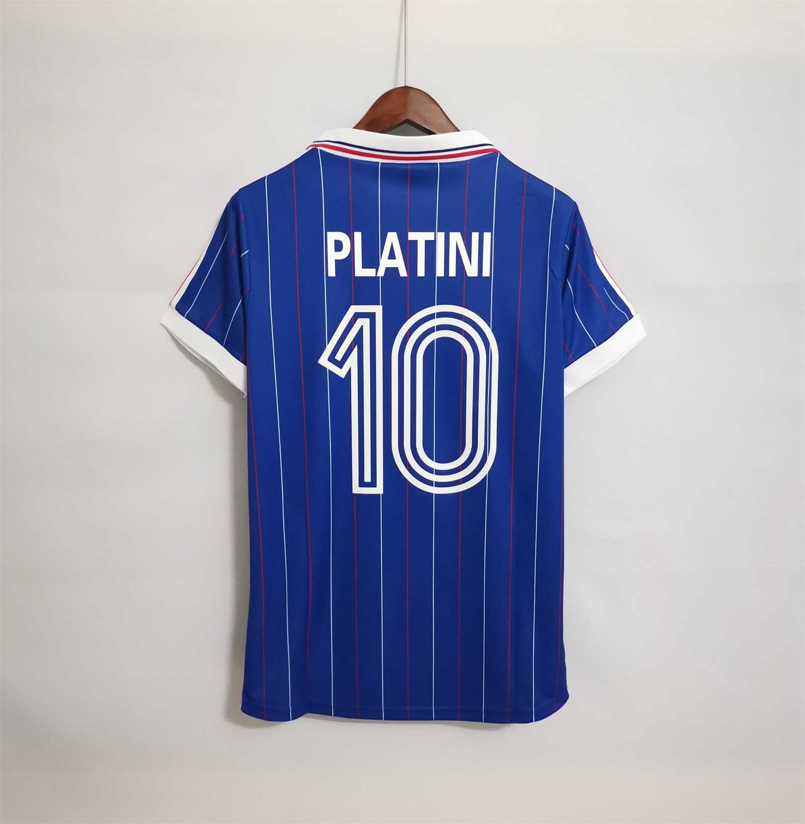 1982 France World Cup Home Retro Jersey