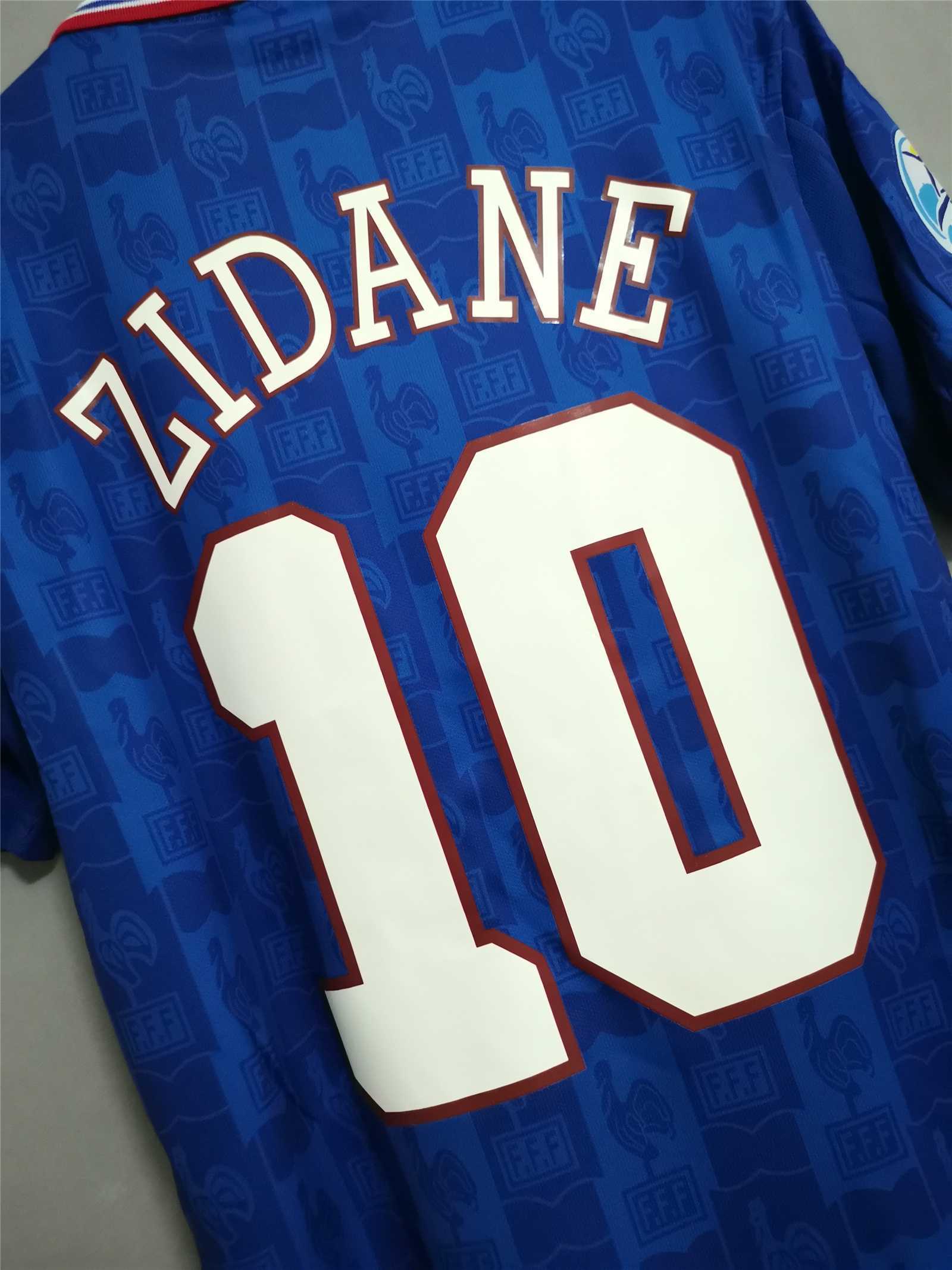 1996 France Euro Cup Home Retro Jersey